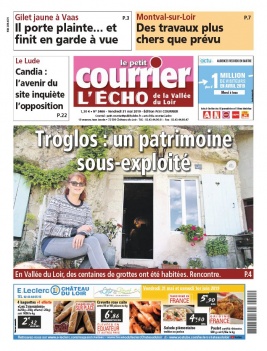 Le Petit Courrier L'Echo de la Vallée du Loir N°3466 du 31 mai 2019 à télécharger sur iPad