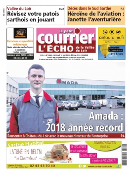 Le Petit Courrier L'Echo de la Vallée du Loir N°3463 du 10 mai 2019 à télécharger sur iPad