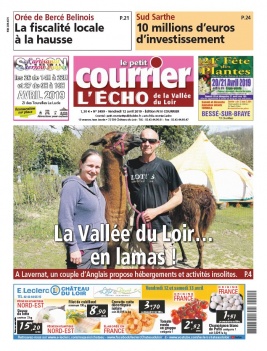 Le Petit Courrier L'Echo de la Vallée du Loir N°3459 du 12 avril 2019 à télécharger sur iPad