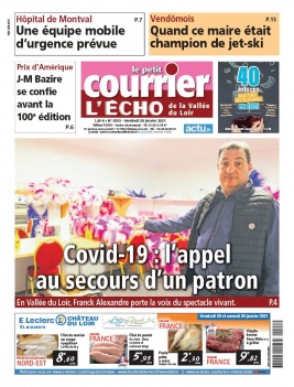 Le Petit Courrier L'Echo de la Vallée du Loir N°3553 du 29 janvier 2021 à télécharger sur iPad