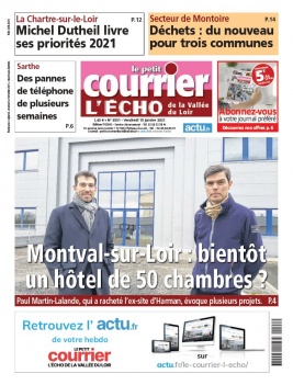 Le Petit Courrier L'Echo de la Vallée du Loir N°3551 du 15 janvier 2021 à télécharger sur iPad