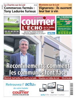 Le Petit Courrier L'Echo de la Vallée du Loir N°3541 du 06 novembre 2020 à télécharger sur iPad