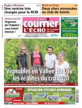 Le Petit Courrier L'Echo de la Vallée du Loir N°3532 du 04 septembre 2020 à télécharger sur iPad