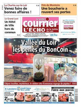 Le Petit Courrier L'Echo de la Vallée du Loir N°3530 du 21 août 2020 à télécharger sur iPad