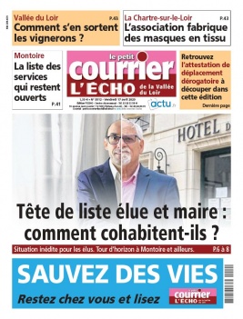 Le Petit Courrier L'Echo de la Vallée du Loir N°3512 du 17 avril 2020 à télécharger sur iPad