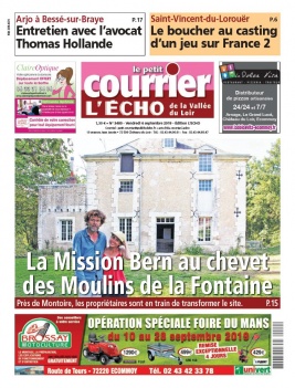 Le Petit Courrier L'Echo de la Vallée du Loir N°3480 du 06 septembre 2019 à télécharger sur iPad
