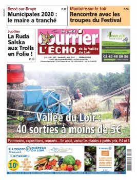 Le Petit Courrier L'Echo de la Vallée du Loir N°3475 du 02 août 2019 à télécharger sur iPad