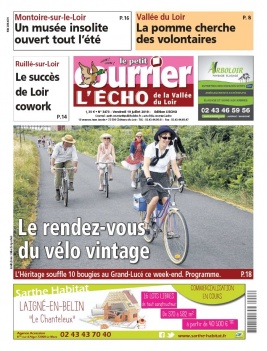 Le Petit Courrier L'Echo de la Vallée du Loir N°3473 du 19 juillet 2019 à télécharger sur iPad