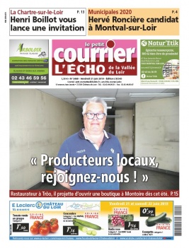 Le Petit Courrier L'Echo de la Vallée du Loir N°3469 du 21 juin 2019 à télécharger sur iPad