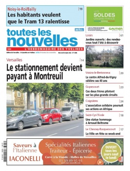 Lisez Toutes Les Nouvelles - Versailles du 29 juin 2022 sur ePresse.fr