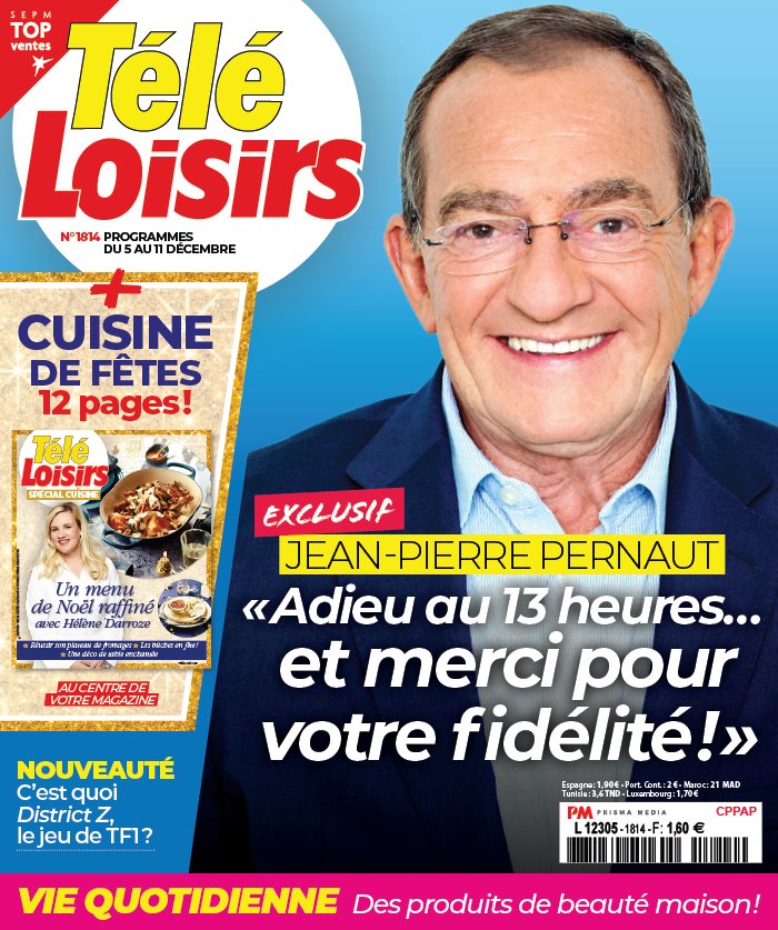 Télé Loisirs 30 novembre 2020 Abonnement Télé Loisirs Pas Cher avec le BOUQUET ePresse.fr