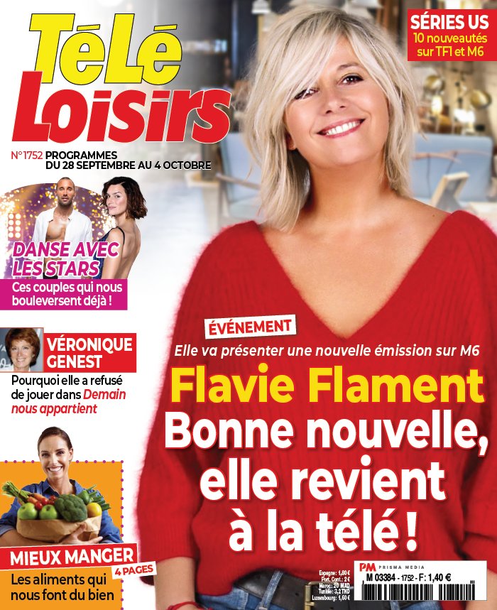 Programme Télé Pour Ce Soir Sur Télé Loisirs Télé Loisirs N°1752 du 23 septembre 2019 à télécharger sur iPad