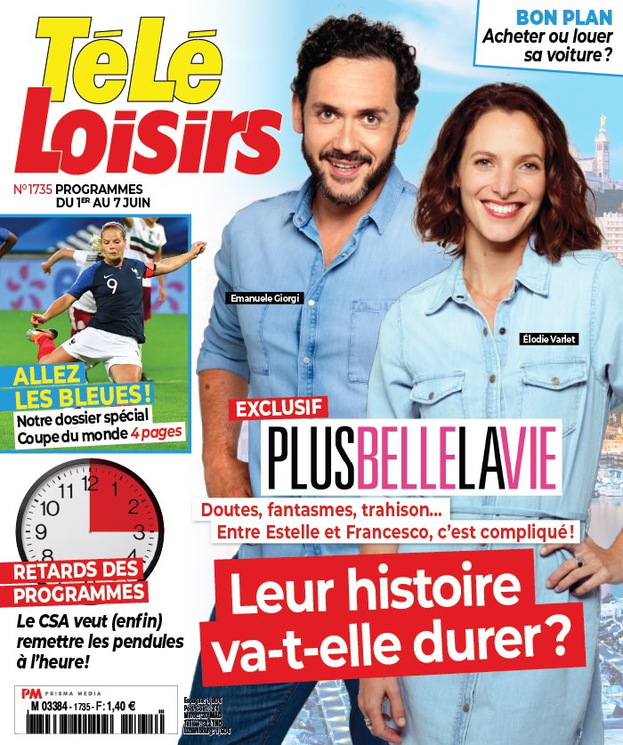 Programme Télé Pour Ce Soir Sur Télé Loisirs Télé Loisirs N°1735 du 27 mai 2019 à télécharger sur iPad