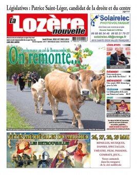 La Lozère Nouvelle 19 mai 2022 Abonnement La Lozère Nouvelle Pas Cher avec le BOUQUET INFO ePresse.fr