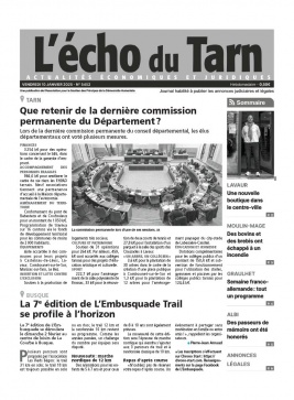 Lisez L'Echo du Tarn du 10 janvier 2025 sur ePresse.fr