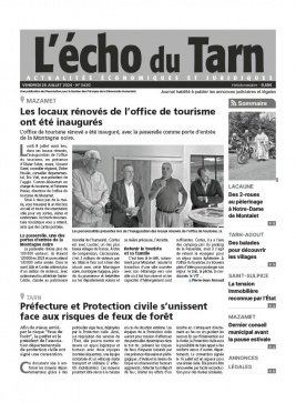 Lisez L'Echo du Tarn du 26 juillet 2024 sur ePresse.fr