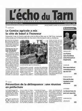 Lisez L'Echo du Tarn du 10 mai 2024 sur ePresse.fr