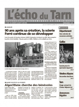 Lisez L'Echo du Tarn du 05 août 2022 sur ePresse.fr