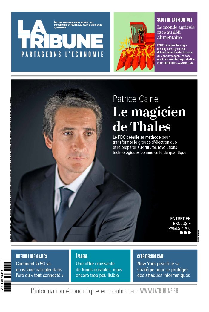 La Tribune Hebdo 21 février 2020 La Tribune Hebdo N°322 du 21 février 2020 à télécharger sur iPad
