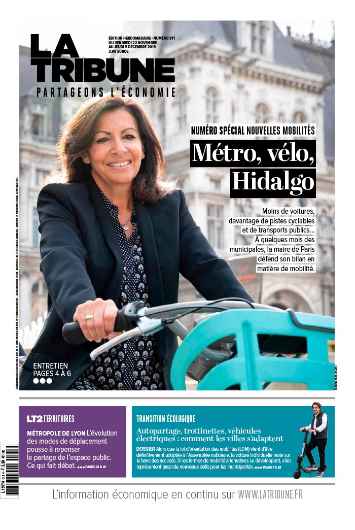 La Tribune Hebdo 22 novembre 2019 Abonnement à La Tribune Hebdo Pas Cher avec le BOUQUET ePresse.fr