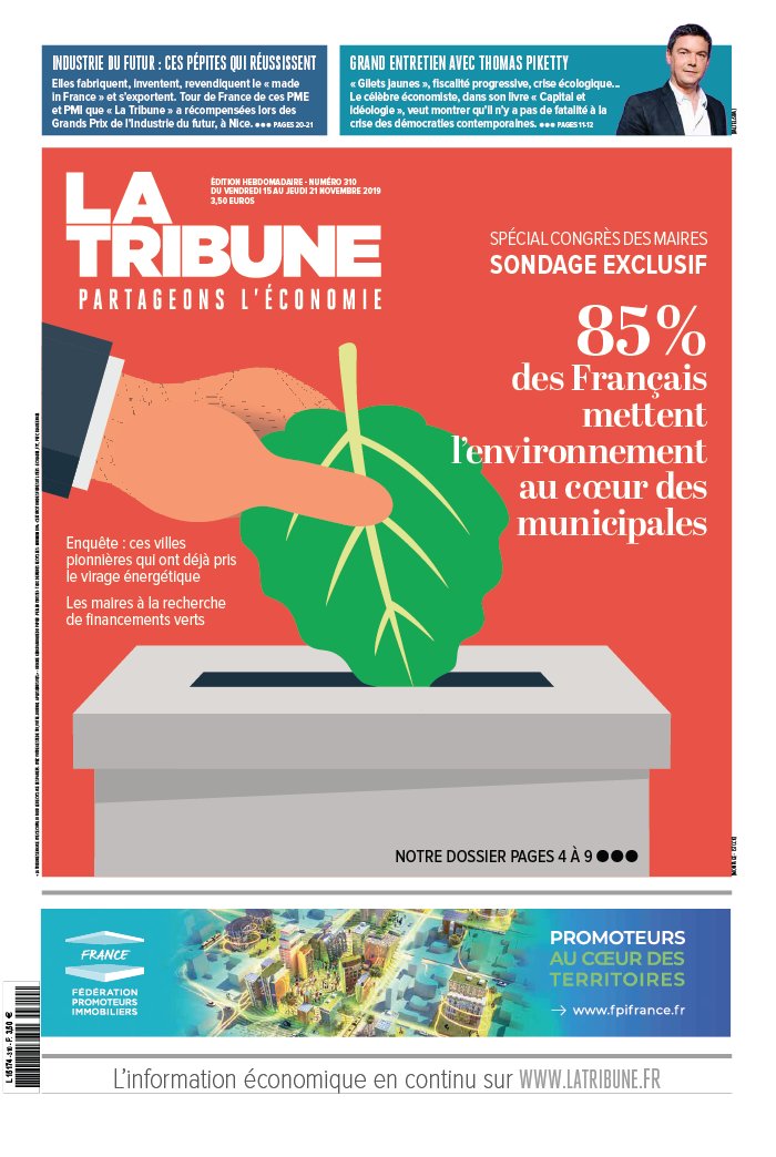 La Tribune Hebdo 15 novembre 2019 Abonnement à La Tribune Hebdo Pas Cher avec le BOUQUET ePresse.fr