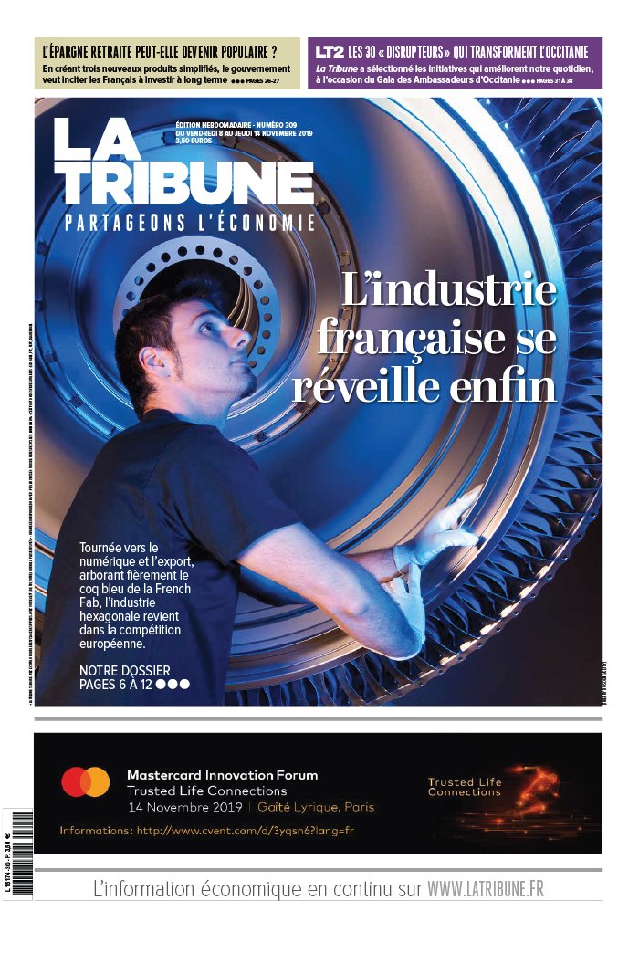 La Tribune Hebdo 08 novembre 2019 La Tribune Hebdo N°309 du 08 novembre 2019 à télécharger sur iPad
