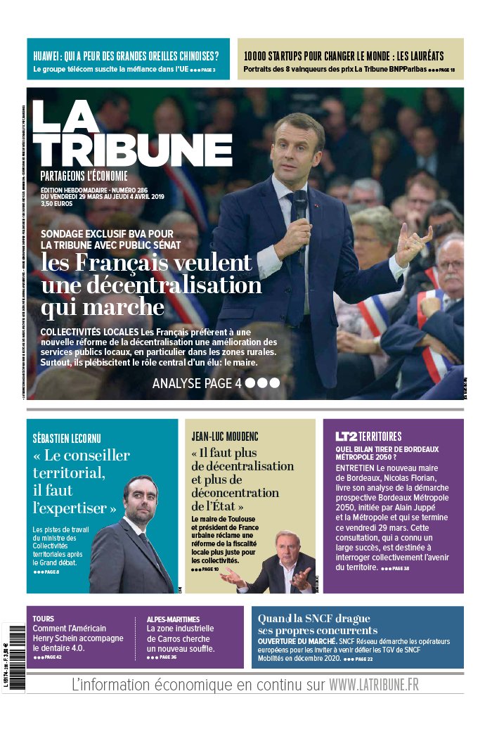 La Tribune Hebdo 29 mars 2019 La Tribune Hebdo N°286 du 29 mars 2019 à télécharger sur iPad