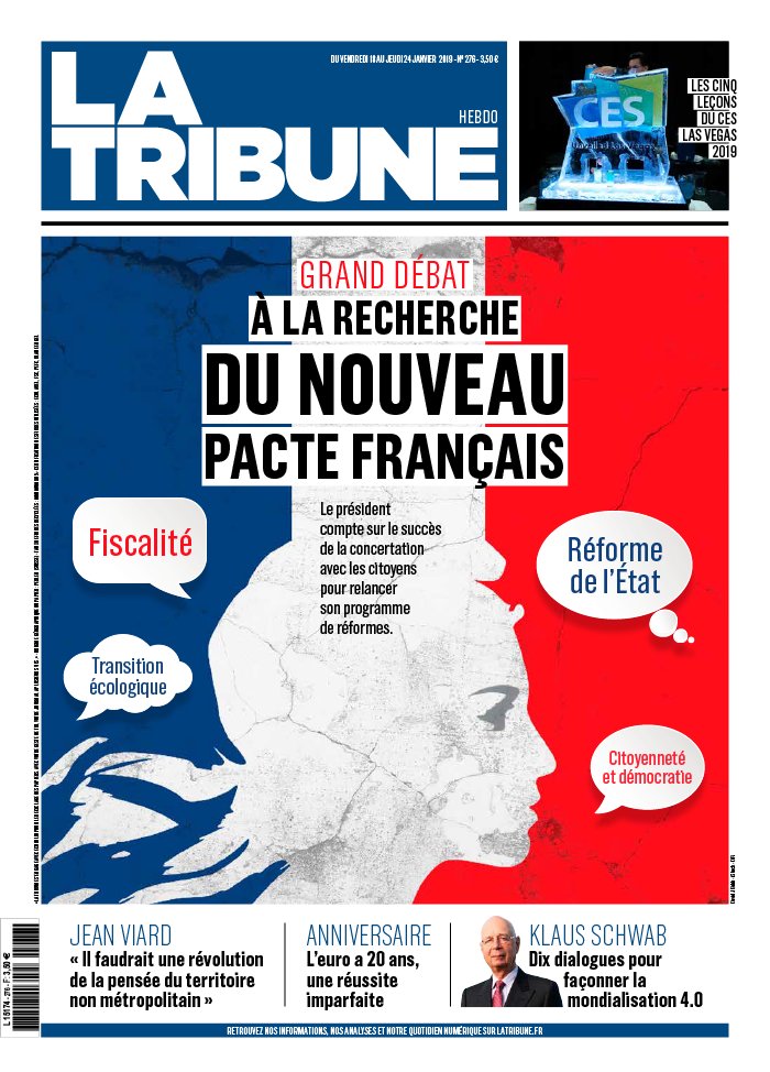 La Tribune Hebdo 18 janvier 2019 La Tribune Hebdo N°276 du 18 janvier 2019 à télécharger sur iPad