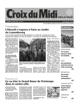Lisez Croix du Midi - Hérault du 19 avril 2024 sur ePresse.fr