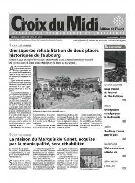 Lisez Croix du Midi - Aude du 10 janvier 2025 sur ePresse.fr