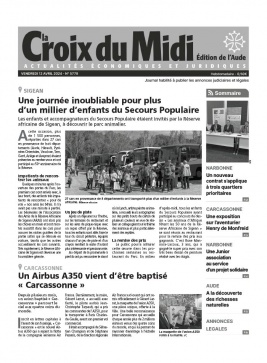 Lisez Croix du Midi - Aude du 12 avril 2024 sur ePresse.fr