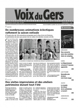 Lisez Voix du Gers du 26 juillet 2024 sur ePresse.fr