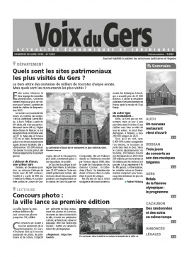 Lisez Voix du Gers du 26 avril 2024 sur ePresse.fr