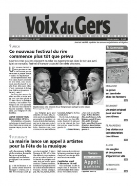 Lisez Voix du Gers du 22 mars 2024 sur ePresse.fr