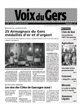 Voix du Gers N°2447 du 06 mars 2020 à télécharger sur iPad