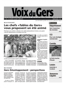 Voix du Gers N°2412 du 05 juillet 2019 à télécharger sur iPad