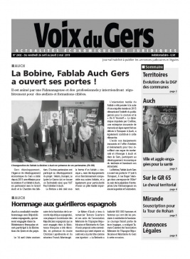 Voix du Gers N°2402 du 26 avril 2019 à télécharger sur iPad