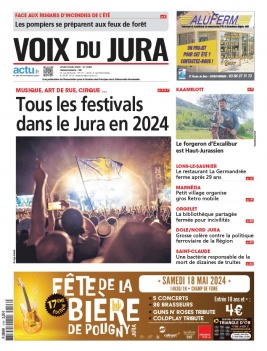 Voix du Jura N°4146 du 09 mai 2024 à télécharger sur iPad