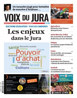 Voix du Jura N°4046 du 09 juin 2022 à télécharger sur iPad