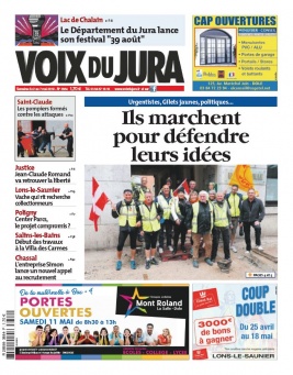 Voix du Jura N°3884 du 02 mai 2019 à télécharger sur iPad