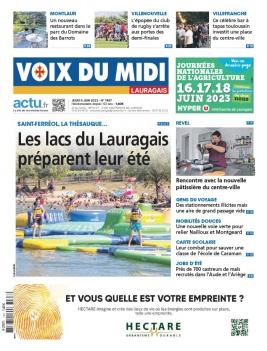 Lisez Voix du Midi - Lauragais du 08 juin 2023 sur ePresse.fr