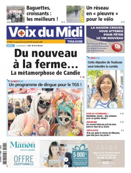 Lisez Voix du Midi - Toulouse du 24 novembre 2022 sur ePresse.fr