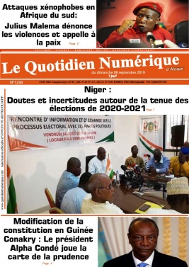 Quotidien Numérique d'Afrique N°1236 du 08 septembre 2019 à télécharger sur iPad