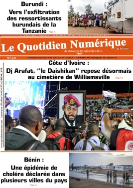 Quotidien Numérique d'Afrique N°1229 du 01 septembre 2019 à télécharger sur iPad