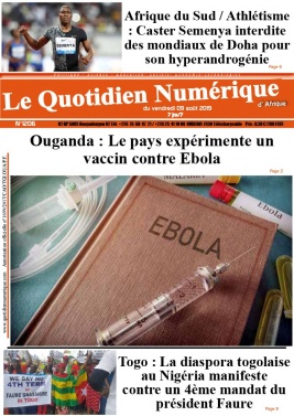 Quotidien Numérique d'Afrique N°1206 du 09 août 2019 à télécharger sur iPad