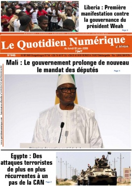 Quotidien Numérique d'Afrique N°1146 du 10 juin 2019 à télécharger sur iPad