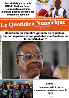 Quotidien Numérique d'Afrique N°1138 du 02 juin 2019 à télécharger sur iPad