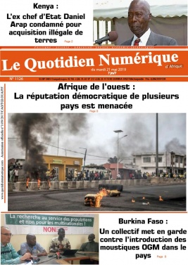 Quotidien Numérique d'Afrique N°1126 du 21 mai 2019 à télécharger sur iPad