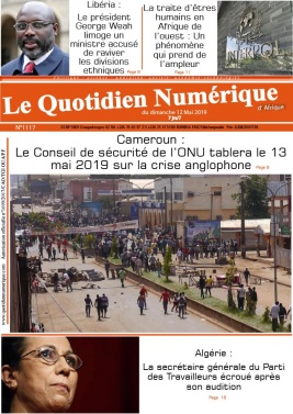 Quotidien Numérique d'Afrique N°1117 du 12 mai 2019 à télécharger sur iPad