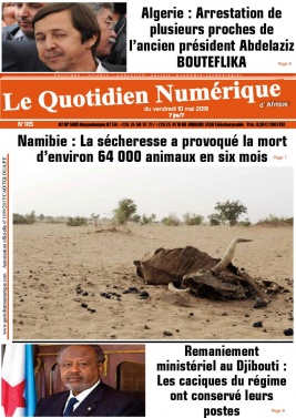 Quotidien Numérique d'Afrique N°1115 du 10 mai 2019 à télécharger sur iPad